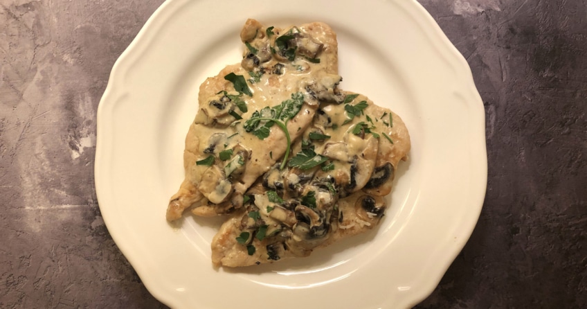 Schweinefilet mit Champignon-Rahm-Sauce Rezept